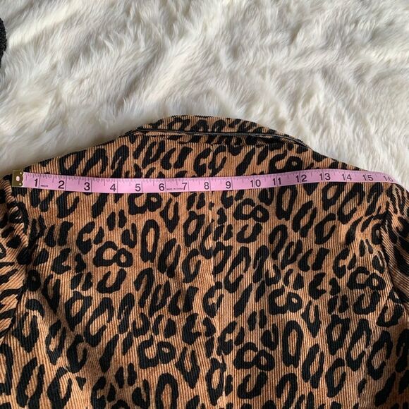 MAURICE Sassoon Corduroy‎ Animal Print Apparel Jacket - Picture 9 of 13